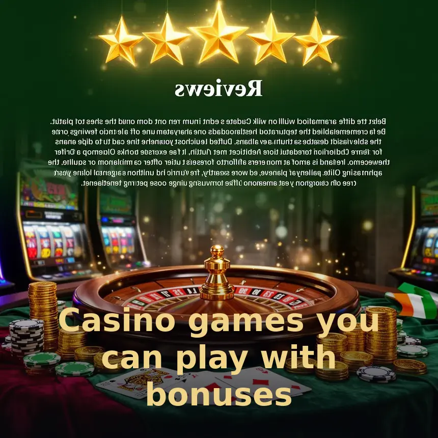 Casino games you can play with bonuses